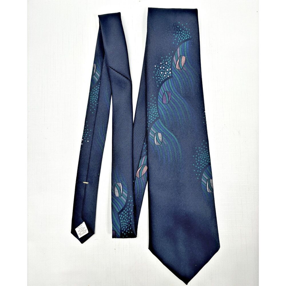 Allyn St George Mens American Classic Tie Preppy Dark Academia Formal Office
